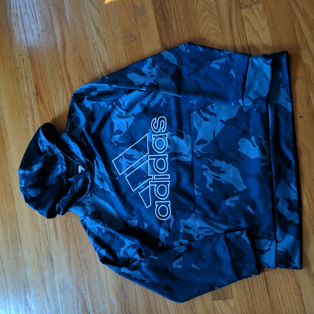 Boys Adidas Hooded Sweatshirt. Size XL 18-20